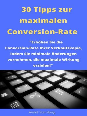 cover image of 30 Tipps zur maximalen Conversion-Rate